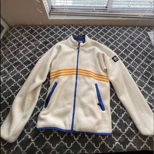 Adidas Men’s teddy fuzzy zip up sweater